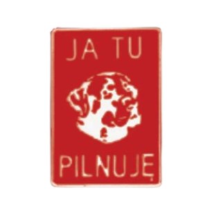 TABLICZKA METALOWA MAŁA OSTRZEGAWCZA 20x15cm 60