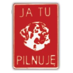 TABLICZKA METALOWA MAŁA OSTRZEGAWCZA 20x15cm 60