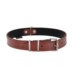 OBROŻA SKÓRZANA 30mm/74cm BRĄZOWA