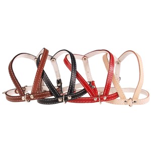 SZELKI SKÓRZANE 40cm CZARNE