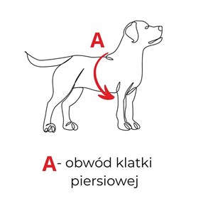 SZELKI SKÓRZANE 100cm WILK CZARNE