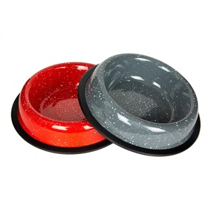 MISKA METALOWA NA GUMIE SPRAY 0,24 L SZARA