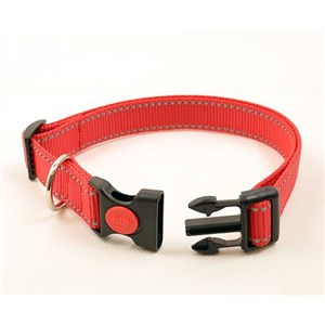 OBROŻA TAŚMA ODBL.Z ZAPINKĄ 15mm/30-42cm CZERWONA