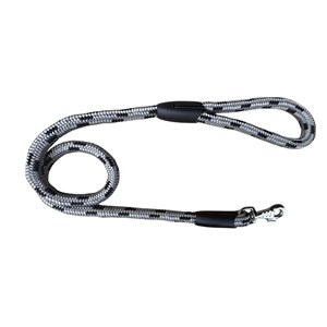 SMYCZ SZNUREK PROSTA 16mm/120cm SREBRNO/CZARNA